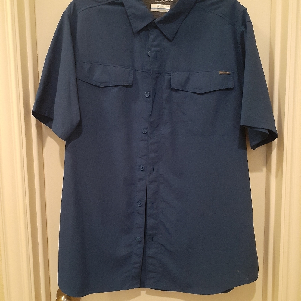 Mens Short Sleeve button down shirt